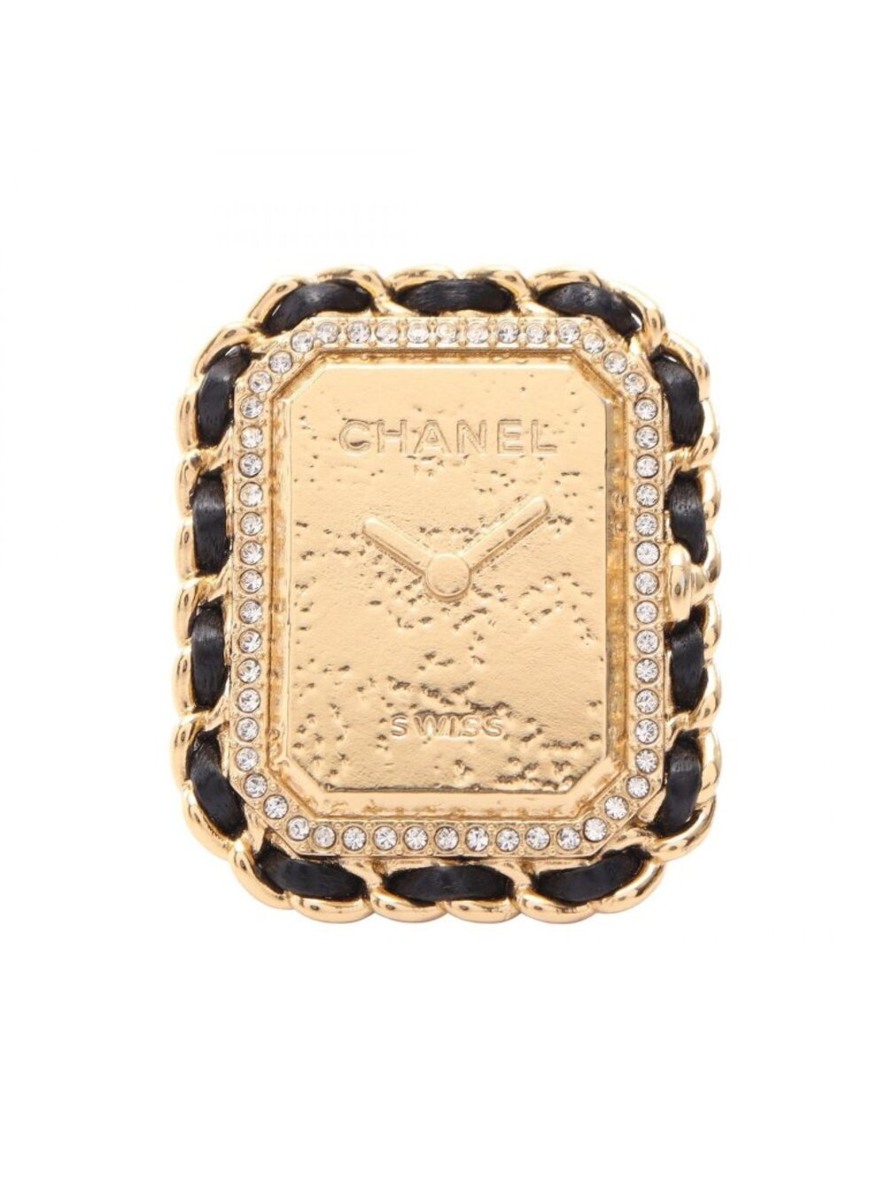 Chanel Ring Premiere Watch Motif Leather Design